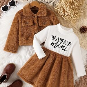 SHEIN Cozy Brown Infant Jacket